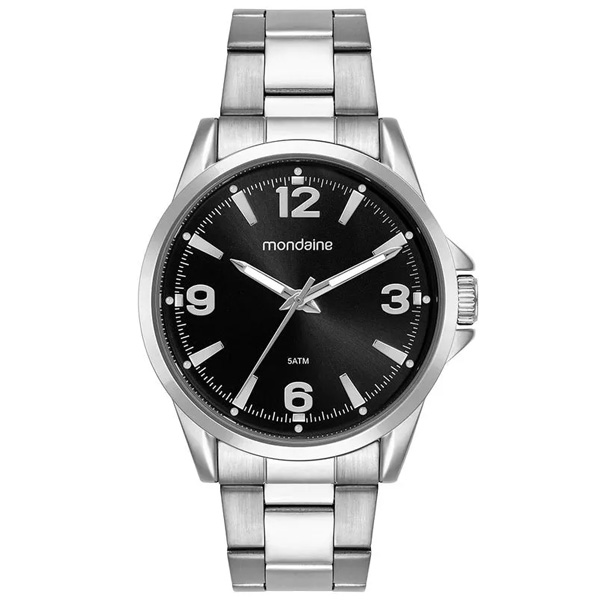 Relógio Mondaine Masculino Prata Analógico 99807g0mvne3