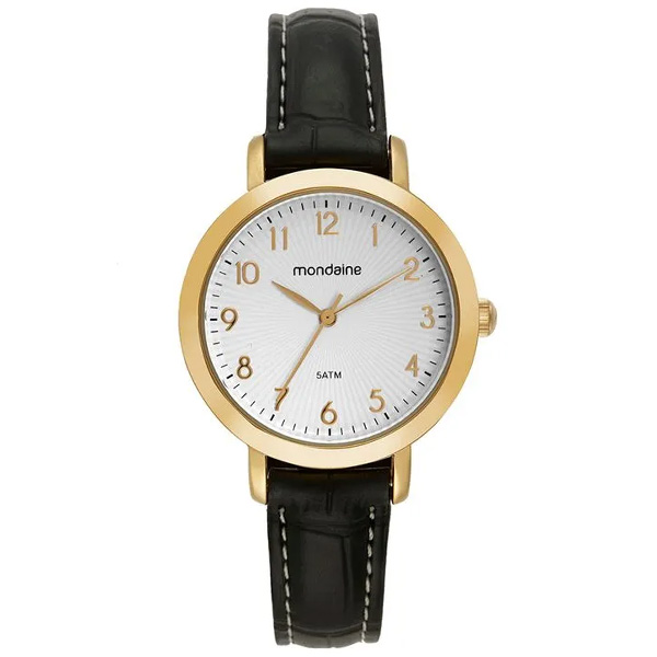 Relógio Mondaine Feminino Texturizado Dourado 99756lpmvdh1