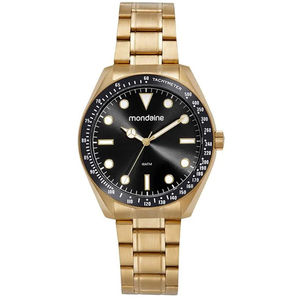Relógio Mondaine Masculino Aço Dourado 32735gpmvda3k1