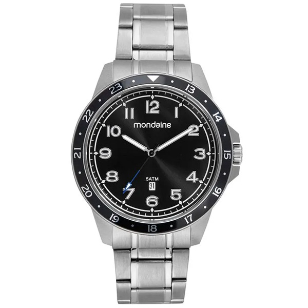 Relógio Mondaine Masculino Com Calendário Prata 99736g0mvna1k1