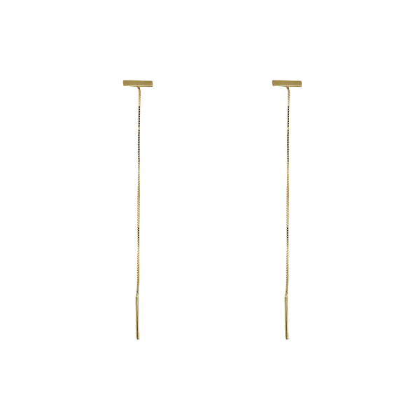 Brinco Fio Veneziano Ouro 18k