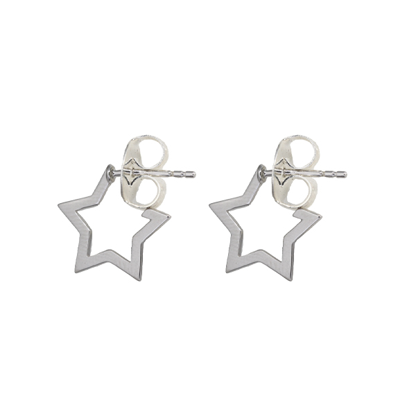 Brinco Estrela Prata 925