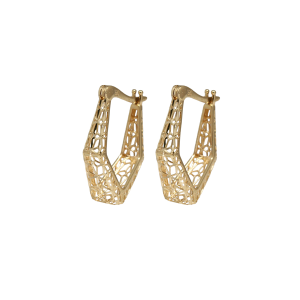 Brinco Argola Filigrana Ouro 18k