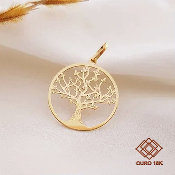 Pingente Árvore da Vida Ouro 18k