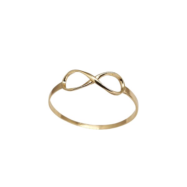 Anel Infinito Ouro 18k