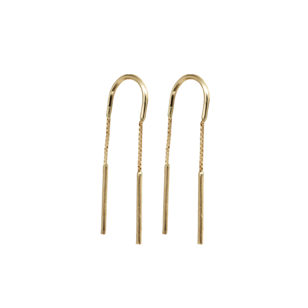 Brinco Anzol Veneziano Pequeno Ouro 18k