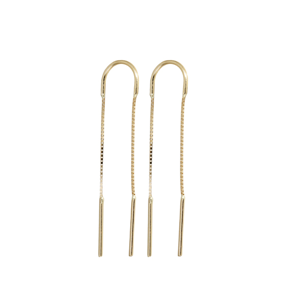 Brinco Anzol Veneziano Médio Ouro 18k