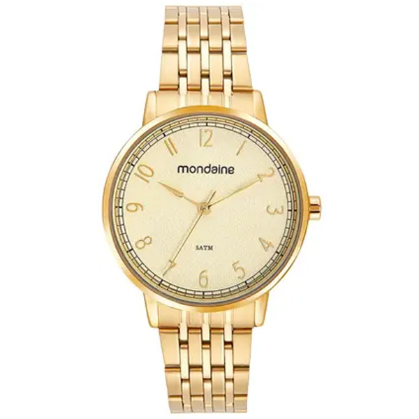 Relógio Feminino Dourado Mondaine 32677lpmvde1
