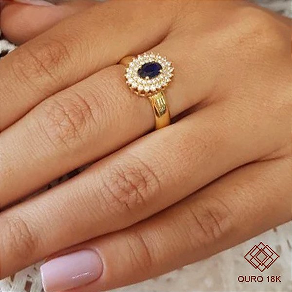 Anel Formatura Relações Públicas Ouro 18k - Sem emblema