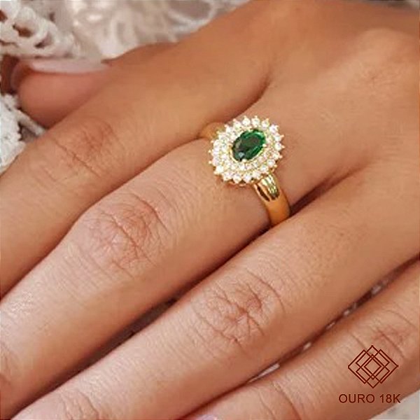 Anel Formatura Biologia Ouro 18k - Sem emblema