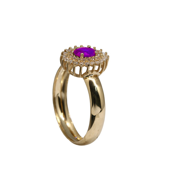 Anel Formatura Letras Ouro 18k - Sem emblema