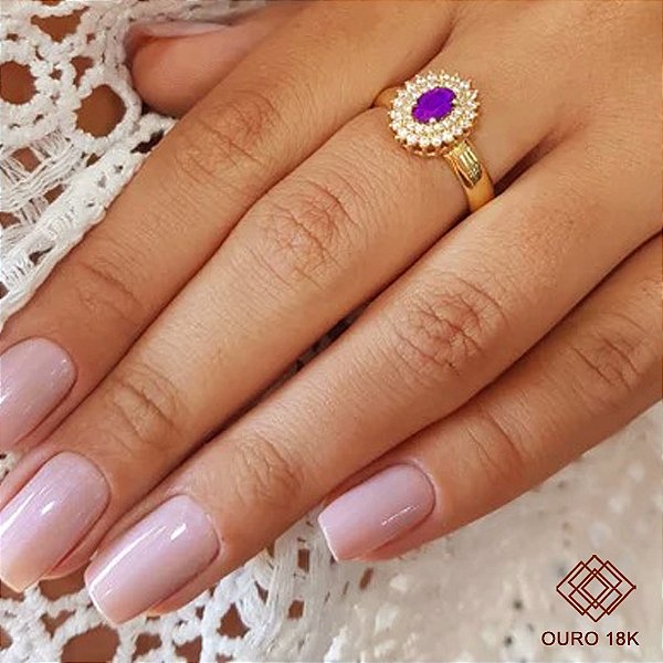 Anel Formatura Letras Ouro 18k - Sem emblema