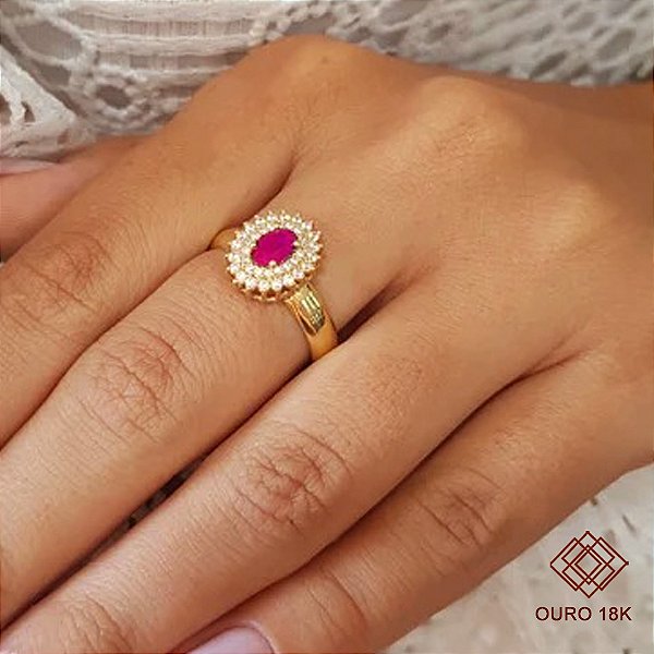 Anel Formatura Ciências Contábeis Ouro 18k - Sem emblema