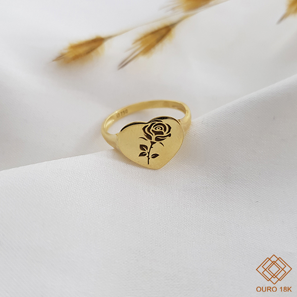 Anel Dedinho Ouro 18k