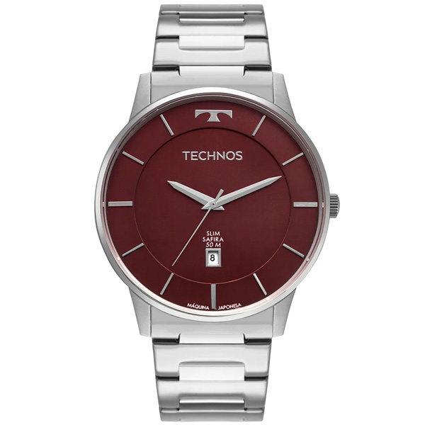 Relógio Technos Masculino Slim Prata Gm10yg/1n