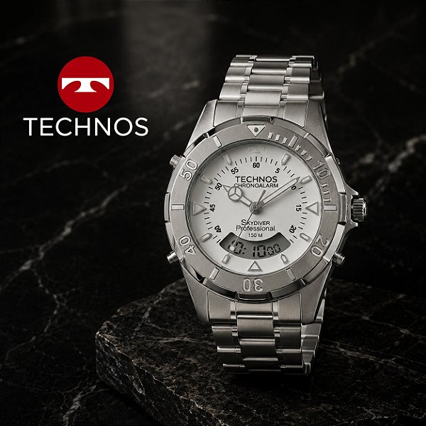 Relógio Technos Skydiver Prata Wt2050aen/1b