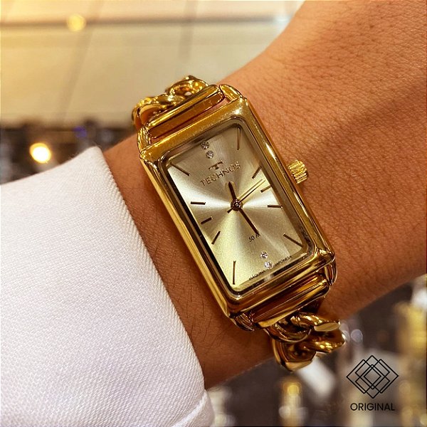 Relógio Technos Feminino Elos Dourado 2035nea/1x