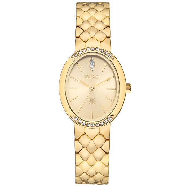 Relógio Euro Feminino Dourado Serpentes Eu2035zaf/4d