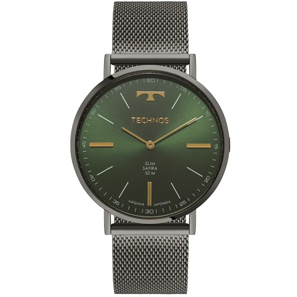 Relógio Technos Masculino Slim Grafite 2025lul/1v