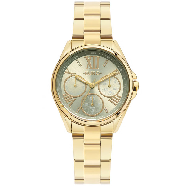 Relógio Euro Feminino Multiglow Dourado Eu6p29aip/4c