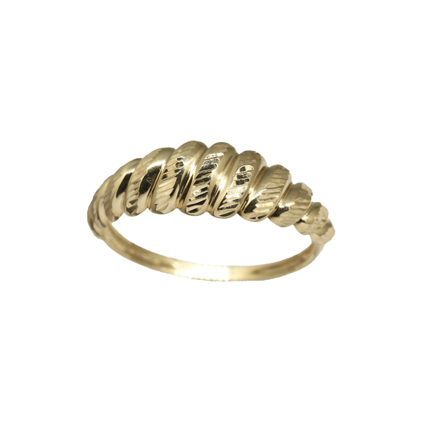 Anel Relevos Ouro 18k