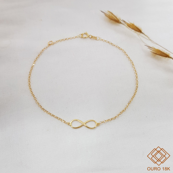 Pulseira Infinito Ouro 18k