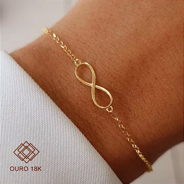 Pulseira Infinito Ouro 18k