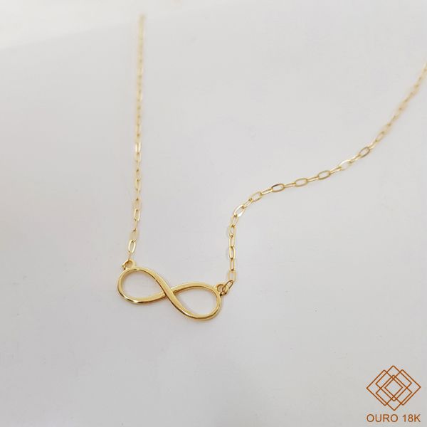 Gargantilha Infinito Ouro 18k