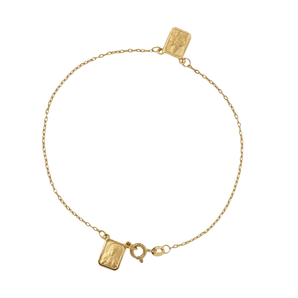 Pulseira Escapulário Ouro 18k