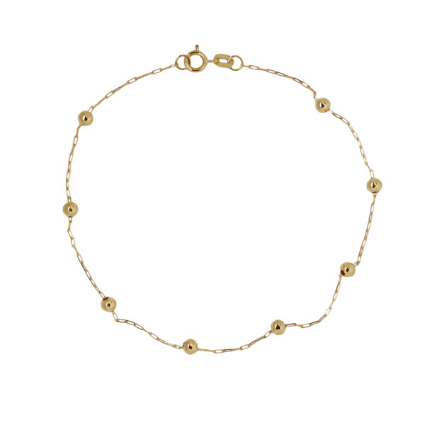Pulseira Esferas Ouro 18k