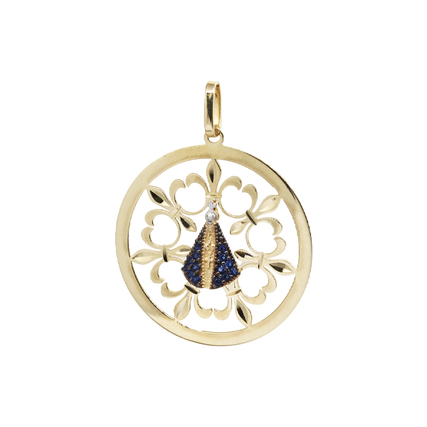 Pingente Nossa Senhora Aparecida Ouro 18k