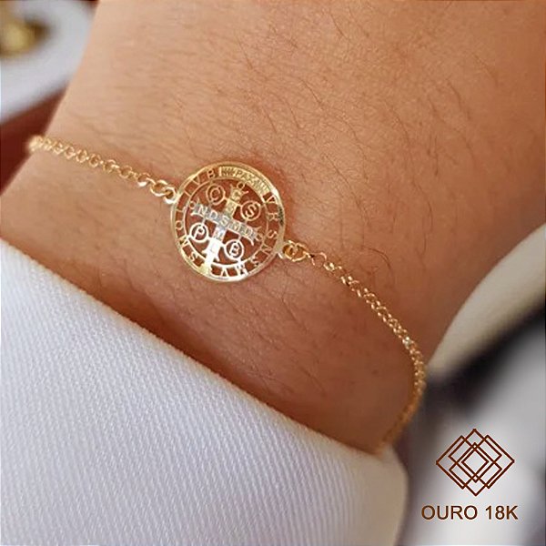 Pulseira São Bento Ouro 18k