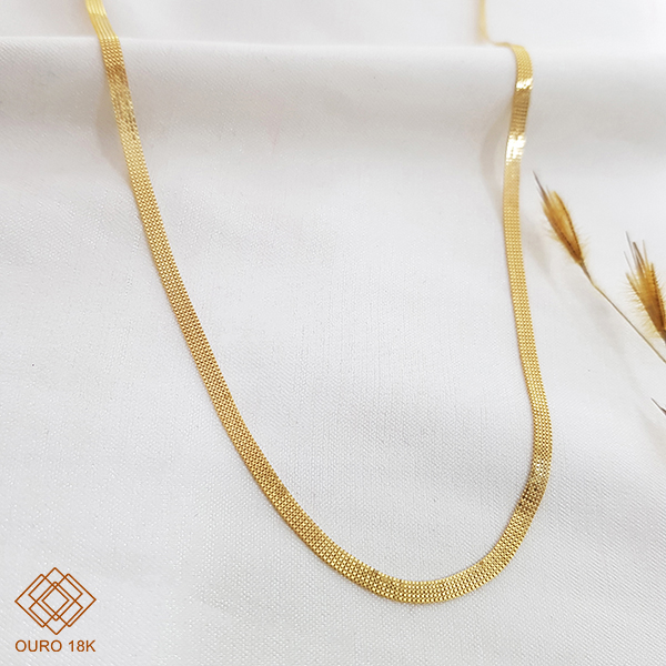Cordão Veneziano 5 Fios Ouro 18k