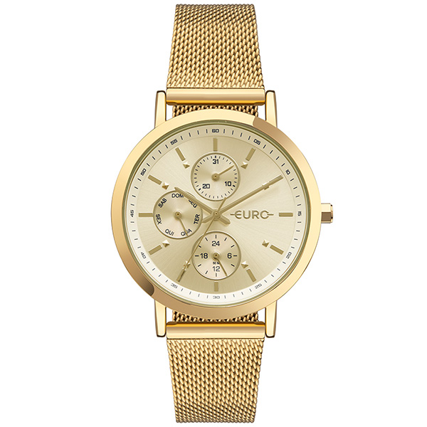 Relógio Euro Feminino Dourado Eu6p27ab/4d
