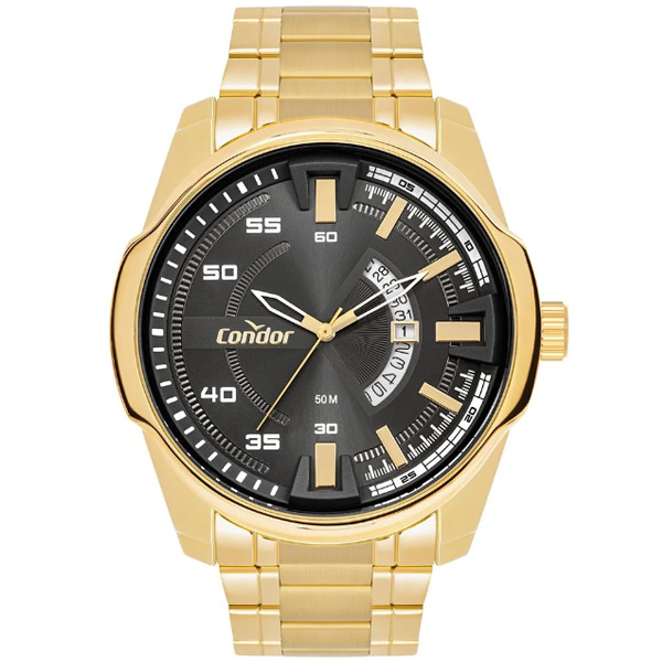 Relógio Condor Masculino Dourado Co2115mwg/4p
