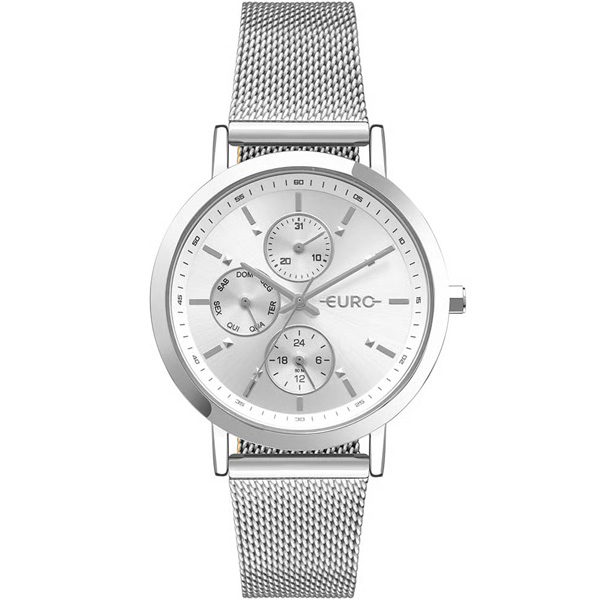 Relógio Euro Feminino Prata Eu6p27aa/4k