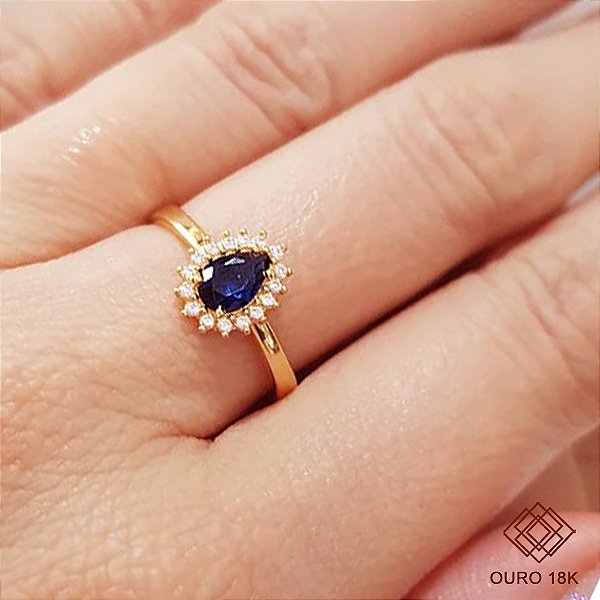 Anel Formatura Comércio Exterior Ouro 18k Feminino - Sem emblema