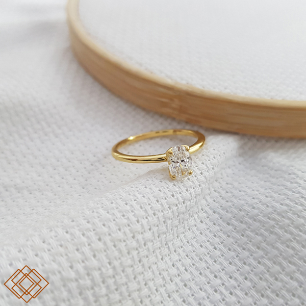 Anel Solitário Ouro 18k Diamante Laboratório 2,4 Quilates