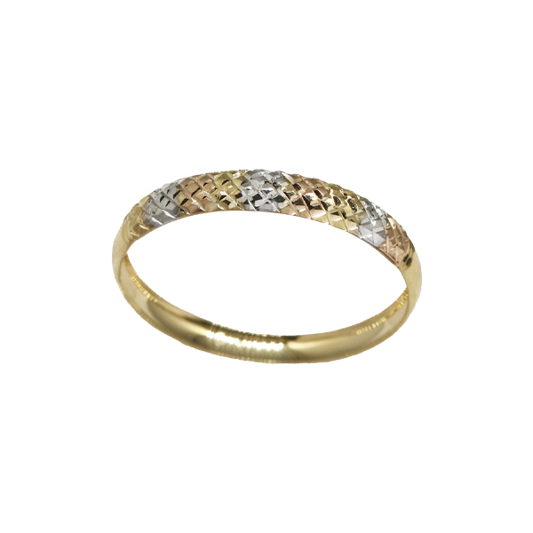 Anel Aparador 3 Tons Ouro 18k