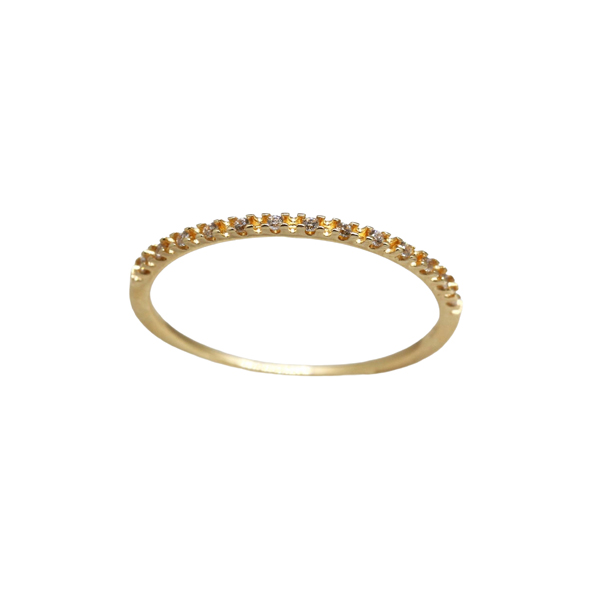 Anel Aparador Ouro 18k Zircônias