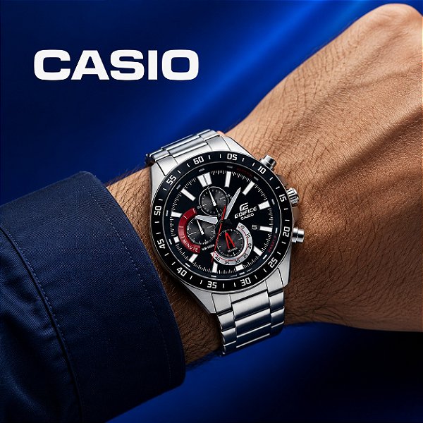 Relógio Casio Edifice Masculino Prata Efv-620d-1a4vudf