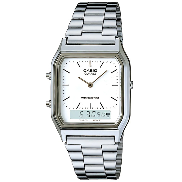 Relógio Casio Vintage Prata Unissex Aq-230a-7dmq-sc