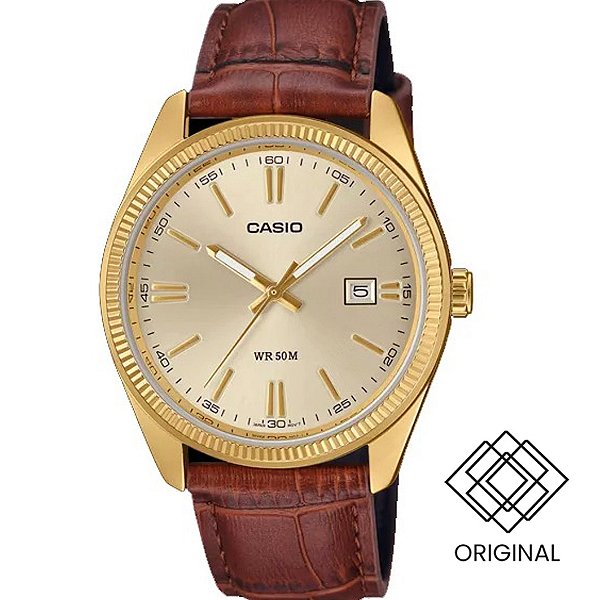 Relógio Casio Masculino Dourado Mtp-1302pgl-9avef
