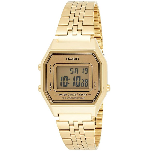 Relógio Casio Vintage Dourado Unissex La680wga-9df-sc