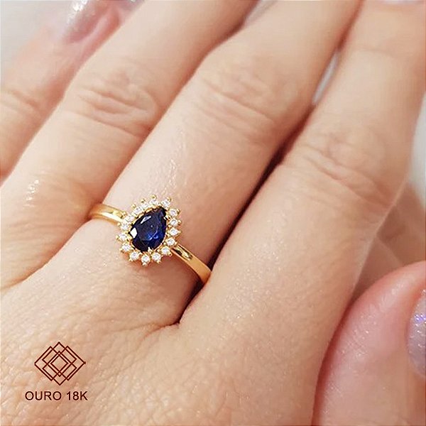 Anel Formatura Gestão Financeira Ouro 18k Feminino - Sem emblema