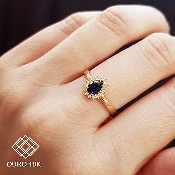 Anel Formatura Pedagogia Ouro 18k Feminino - Sem emblema