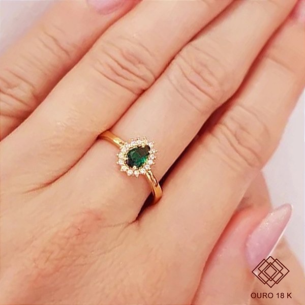 Anel Formatura Biomedicina Ouro 18k Feminino - Sem emblema