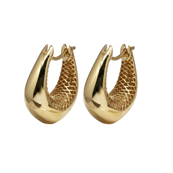 Brinco Argola Filigrana Ouro 18k