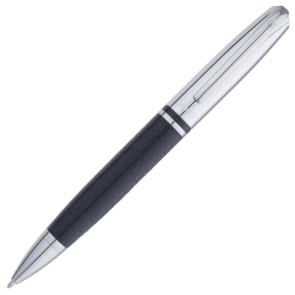 Caneta Crown Personalizada Metal King Couro Esferográfica Di11499p