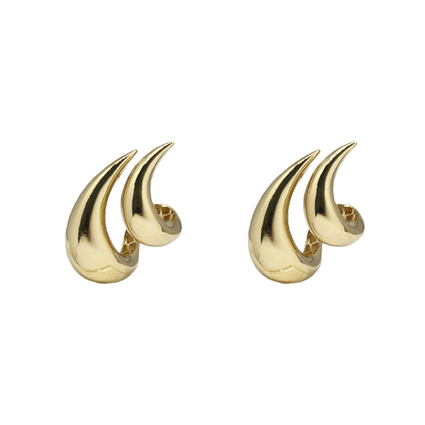 Brinco Duplo Bold Ouro 18k
